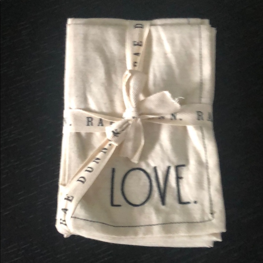 Rae Dunn Love Napkins